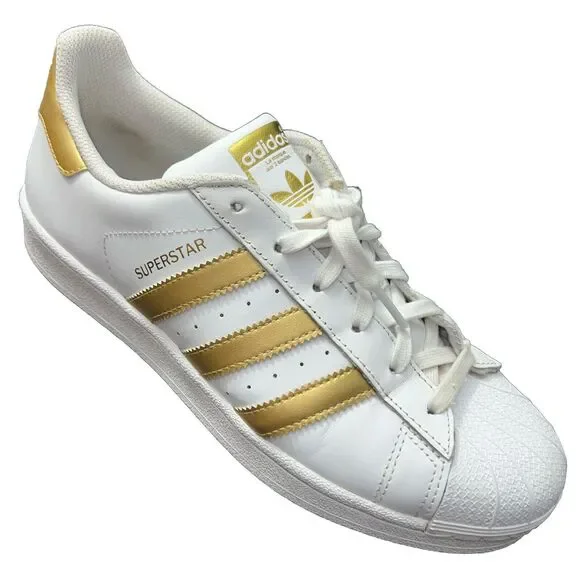 adidas Shoes Adidas Superstar Ortholite White Gold Womens Us